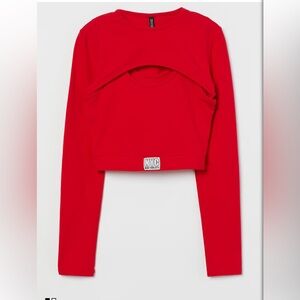 Divided H & M Red Top